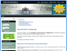 Tablet Screenshot of peninsulaonlakegranbury.org